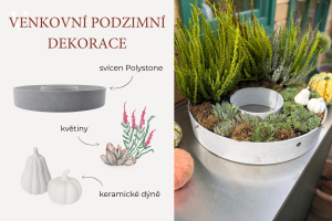 venkovní podzimní výzdoba dekorace