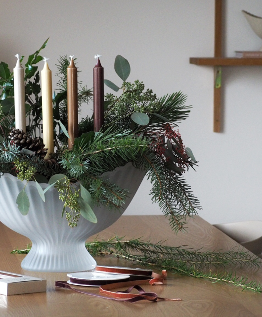 diy na adventní svícen třikrát jinak
