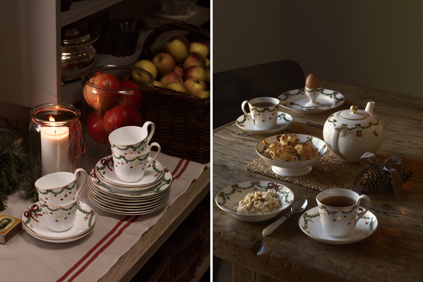 vanocni nadobi a hrnky royal copenhagen