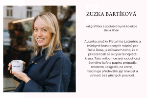 designérka zuzka bartíková flatwhite lettering ženy v designu bella rose